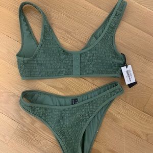 Kendall + Kylie green swimsuit with tags